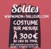 Costume sur mesure Offre à 300 euros