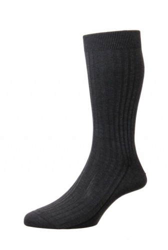 Chaussette Danvers En Coton Gris Foncé