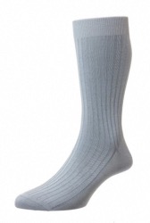 Chaussette Danvers En Coton Bleu Gris