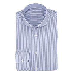 Chemise Rayure Bleu Repassage Facile