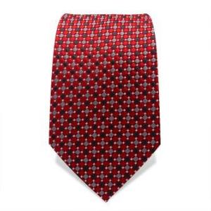 Cravate rouge imprimée
