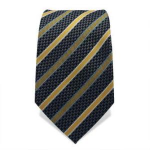 Cravate grise rayée jaune