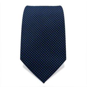 Cravate bleue à points