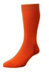 Chaussette Laburnum En Coton Orange