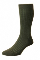 Chaussette Laburnum En Coton Olive