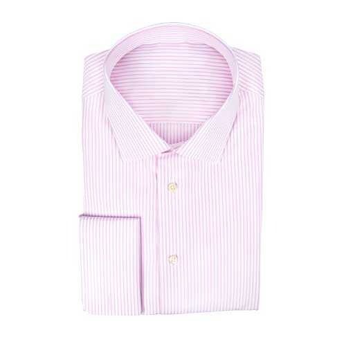 Chemise Rayure Rose Repassage Facile