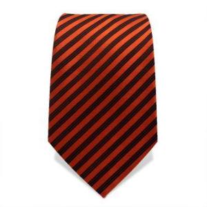 Cravate rayée rouge et noire