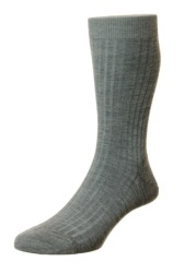 Chaussette Laburnum En Coton Gris Simple