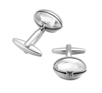 Boutons de manchette ovales