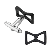 Boutons de manchette noeud papillon 
