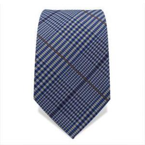 Cravate bleue à carreaux Prince de Galles