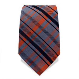 Cravate à motifs Prince de Galles rouge,bleu et noir