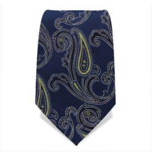 Cravate bleue motif imprimé