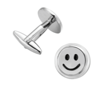 Boutons de manchette smiley 