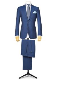 Costume sur mesure bleu clair fil-à-fil