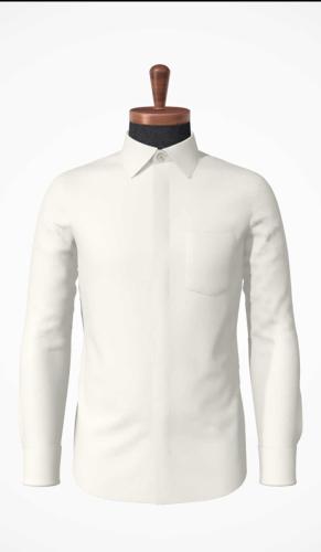 Chemise Blanche Creme Repassage Facile