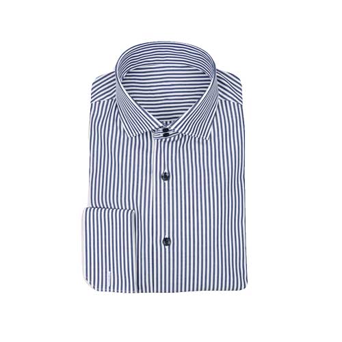 Chemise Rayure Bleu Nuit Repassage Facile