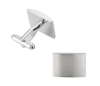 Boutons de manchette carr argent