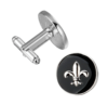 Boutons de manchette vintage fleur de Lys