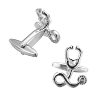 Boutons de manchette stéthoscope
