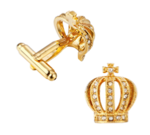 Boutons de manchette couronne