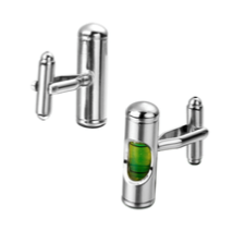Boutons de manchette sablier vert