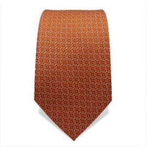 Cravate marron à motifs