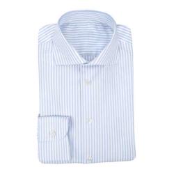 Chemise Rayure Bleu Ciel Repassage Facile