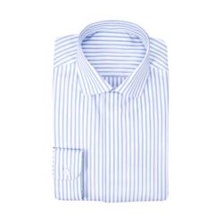 Chemise Rayure Fine Bleu Repassage Facile