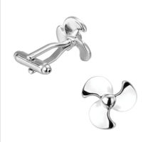 Boutons de manchette hélice de bateau