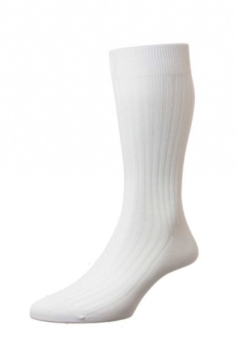 Chaussette Danvers En Coton Blanche