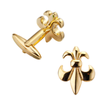Boutons de manchette fleur de lys 