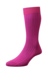 Chaussette Danvers En Coton fuschia