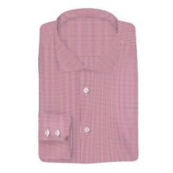 Chemise Carreau Gingham Rose Blanc Repassage Facile