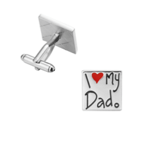 Boutons de manchette "I love my dad"