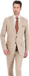 Costume Prestige Laine Australienne Beige A Carreau Orange