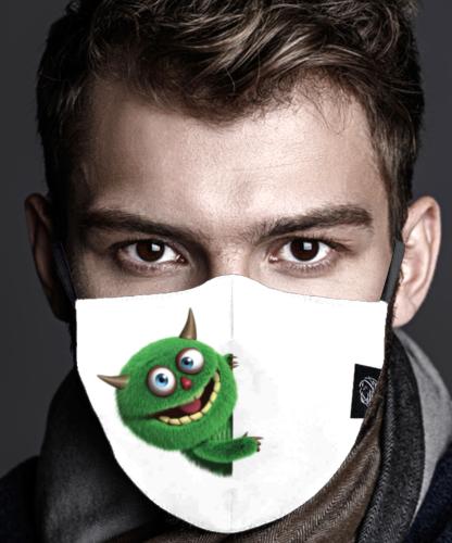 Masque en tissu Lavable motif GreenMonster