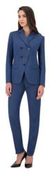 Tailleur femme classique laine bleue cobalt