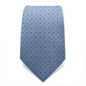 Cravate bleue à pois